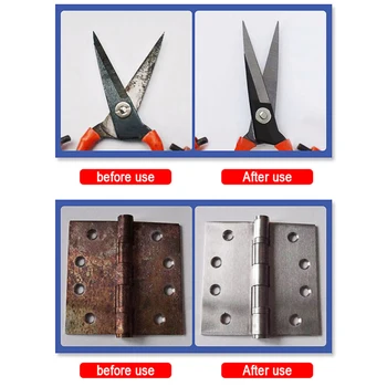 

30/50ml Spraying Anti-Rust Liquid Metal Surface Chrome Paint Car Maintenance Iron Powder Cleaning Door Window Rust Remover