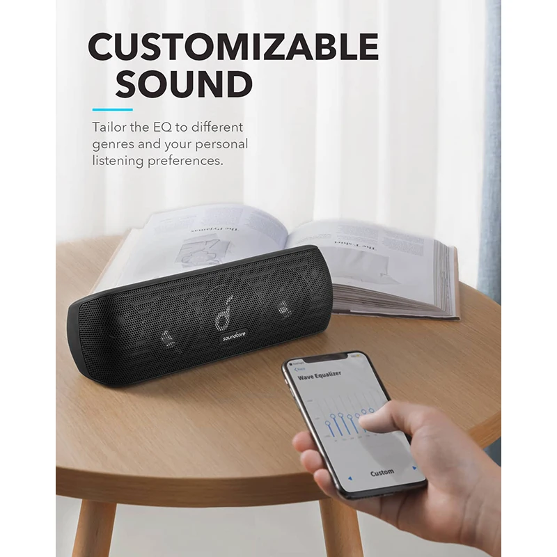  Anker Soundcore Motion+ Bluetooth Speaker with Hi-Res 30W Audio Extended Bass and Treble Wireless H