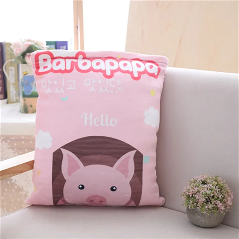 Snack pillow big bag piglet net red pillow expression pack ins plush toy cute doll girl heart doll baby soothing doll birthday g
