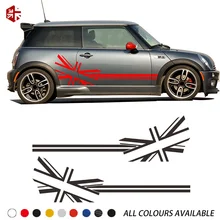 ##Special Price 2 Pcs Union Jack Flag Styling Car Door Side Stripes Body Decal Sticker For MINI Cooper S R50 R52 R53 JCW Accessories ##Special Price 2 Pcs Union Jack Flag Styling Car Door Side Stripes Body Decal Sticker For MINI Cooper S R50 R52 R53 JCW Accessories
