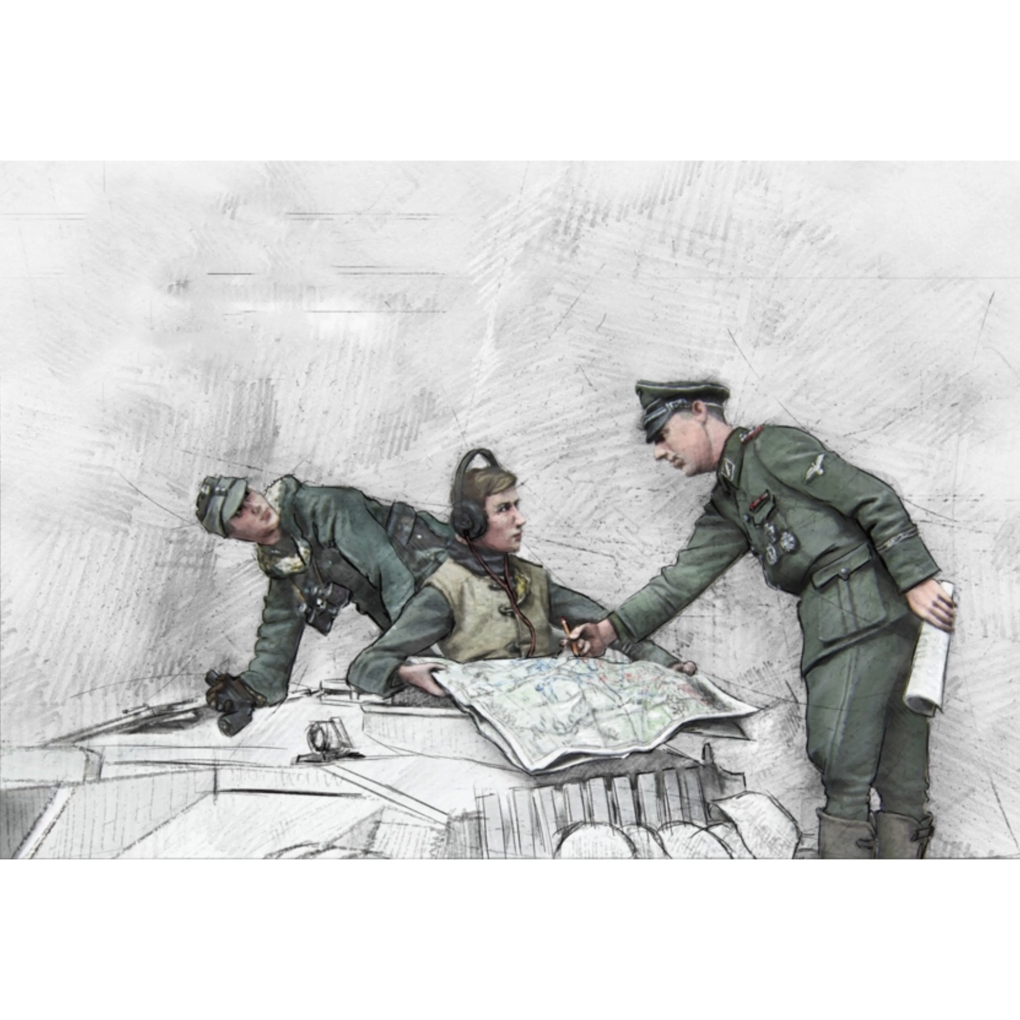 1/35 Resin Model Figure GK, Military theme ï¼ŒUnassembled and unpainted kit