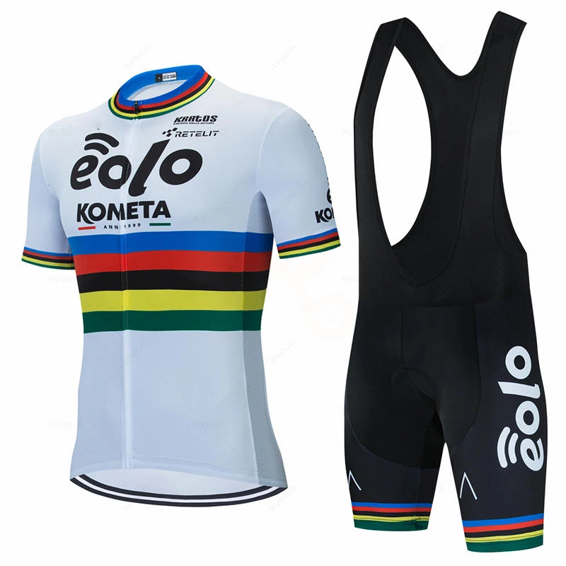 Nuovo set da ciclismo Eolo Kometa Team Maglia da bici da uomo Kit