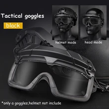 Защитные охотничьи очки, защитные ветрозащитные Тактические Военные очки для стрельбы, унисекс, Aitsof, пейнтбол, армейские очки Cs