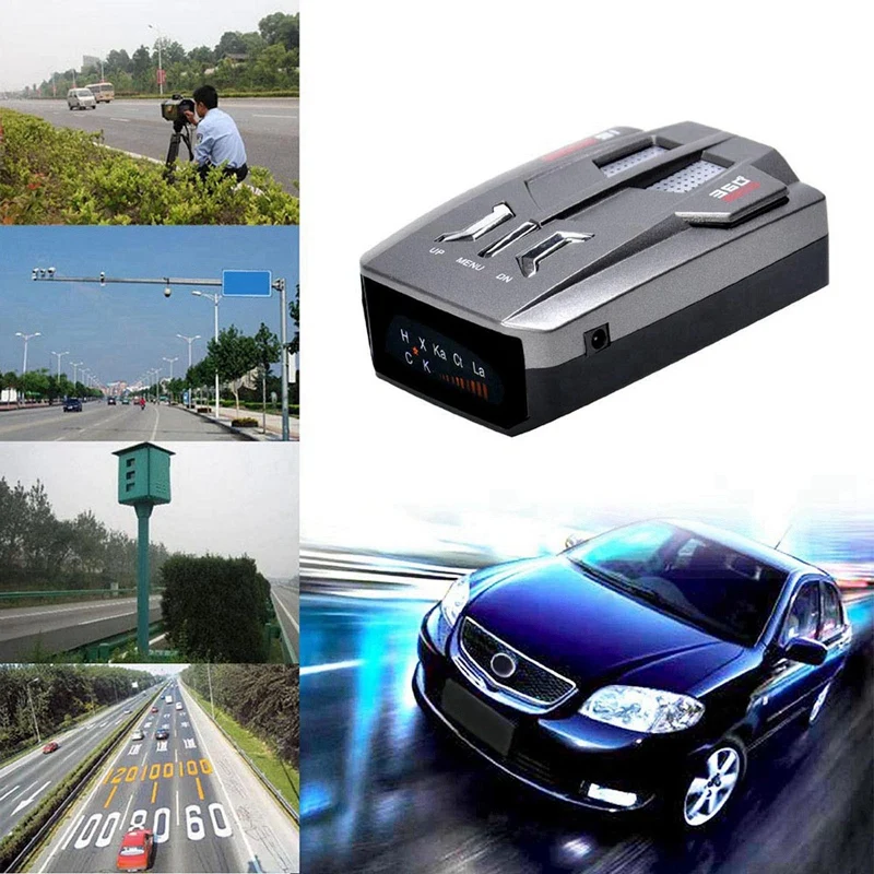 Автомобильный скоростной радар детектор голоса сигнализация электронная собака светодиодный дисплей английский/русский V9