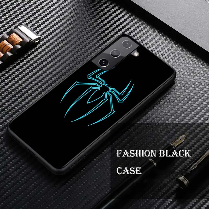 cute phone cases for samsung  Spider Man Logo Silicone Cover For Samsung Galaxy S21 S20 FE Ultra S10 S10E Lite S9 S8 S7 Edge Plus Phone Case silicone cover with s pen Cases For Samsung