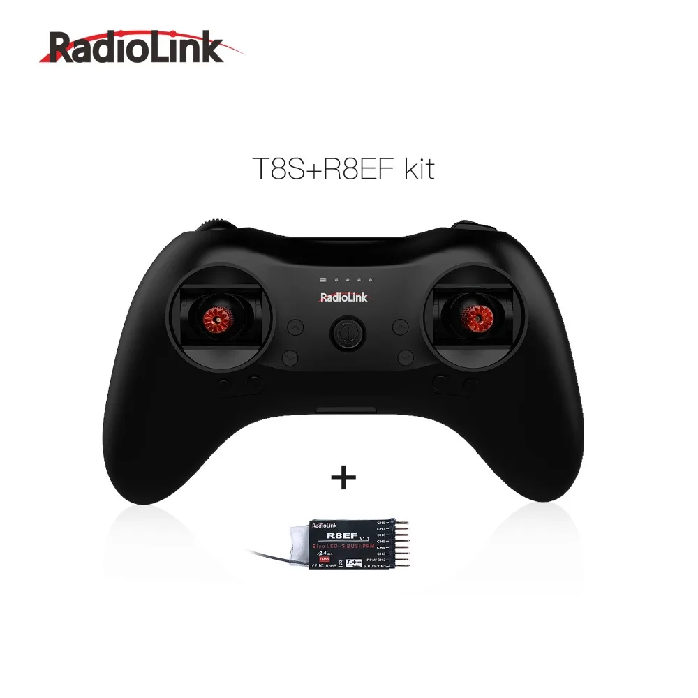 Радиоконтроллер Radiolink T8S 2,4G 8CH передатчик и R8EF или R8FM приемник ручка геймпад для фиксированного крыла FPV Дрон самолет