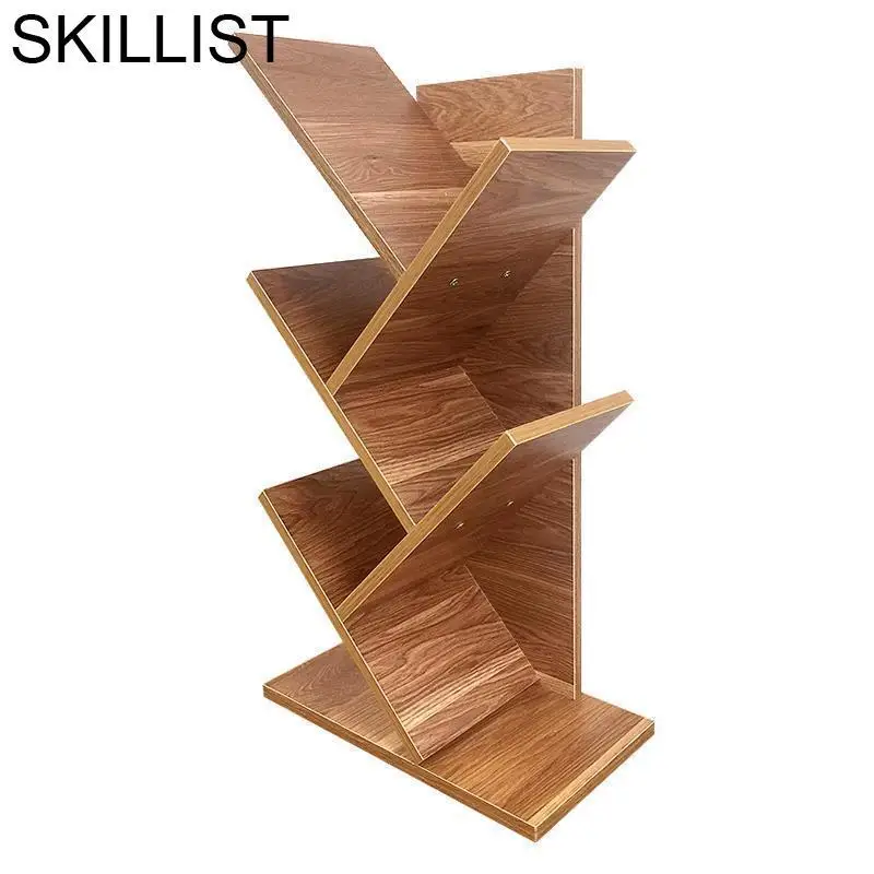 cheap Display Mobilya Meuble Estante Para Livro Bois Madera Oficina Boekenkast Decoration Furniture Retro Bookcase Book Case Rack
