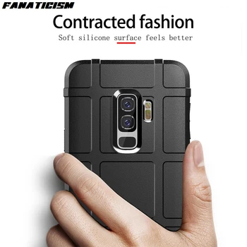 شراء 500 قطعة عالية الجودة وعرة درع درع الحال بالنسبة لسامسونج غالاكسي S8 S9 S8plus S9plus حالة سميكة الصلبة التكتيكية المطاط الغطاء الخلفي