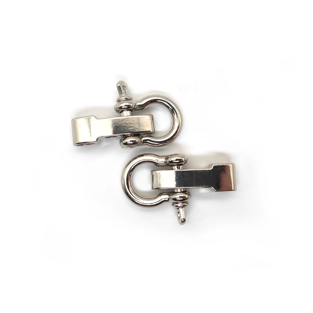 Silver 2 шт., аксессуар с пряжкой, парашютный шнур 550 D, бант, уплотнительная дужка, АНК, комплект, браслет, ремешок, для выживания, регулятор, для кемпинга - Цвет: Silver