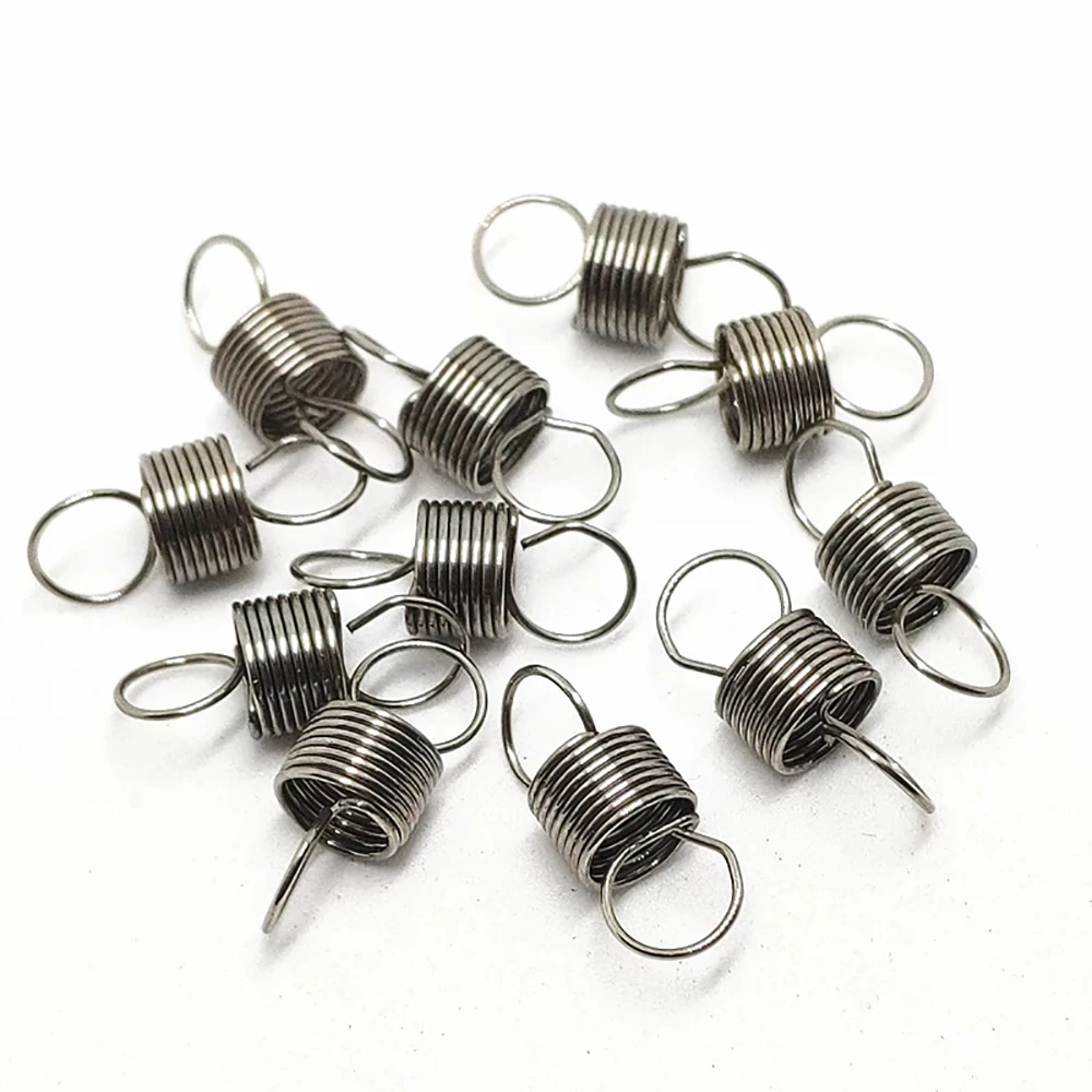 10/5/3/2Pcs Wire Diameter 0.5mm, OD3mm~7mm SUS304 Stainless Steel Tension Spring Hook Cylindroid Helical Pullback Extension Coil