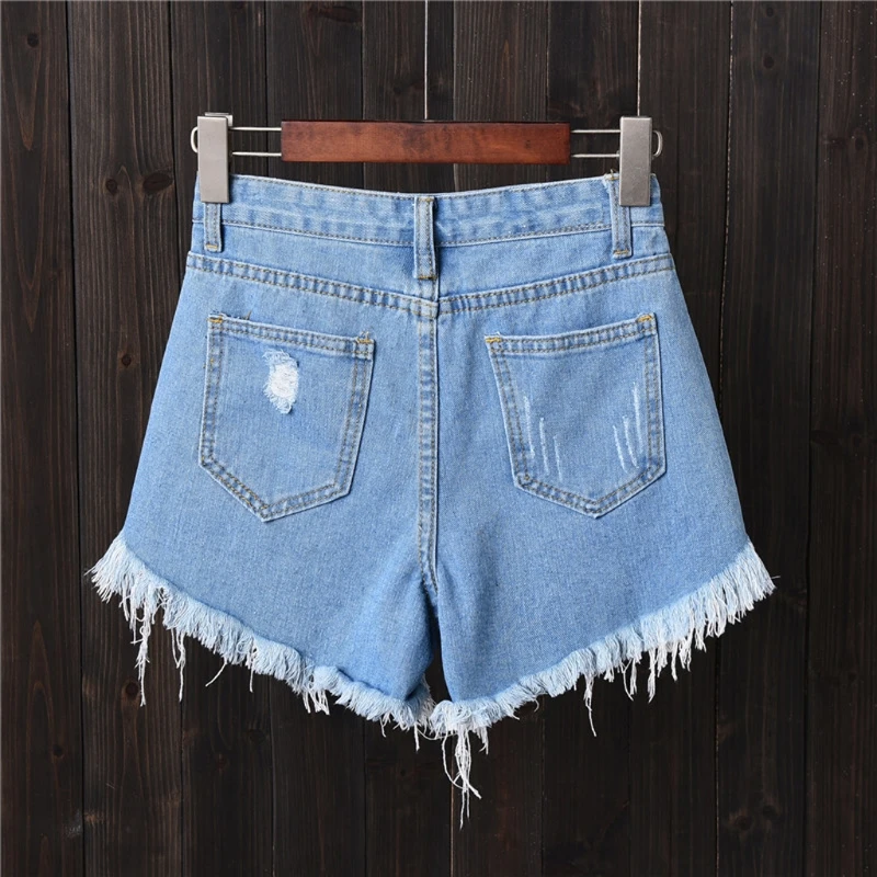 Короткие джинсы женские большие размеры сексуальные 2019 Новое поступление повседневные летние горячие продажи джинсовые шорты с высокой