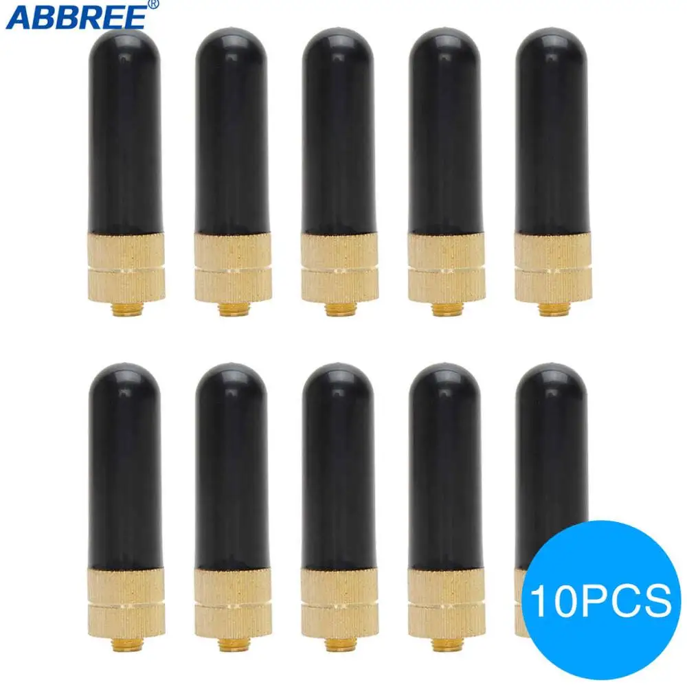 10 шт. ABBREE AR-805S двухдиапазонный VHF/UHF 144/430 МГц мини SMA-F женский для Kenwood ABBREE AR-F6 F8 Baofeng UV-5R BF-888S UV-82