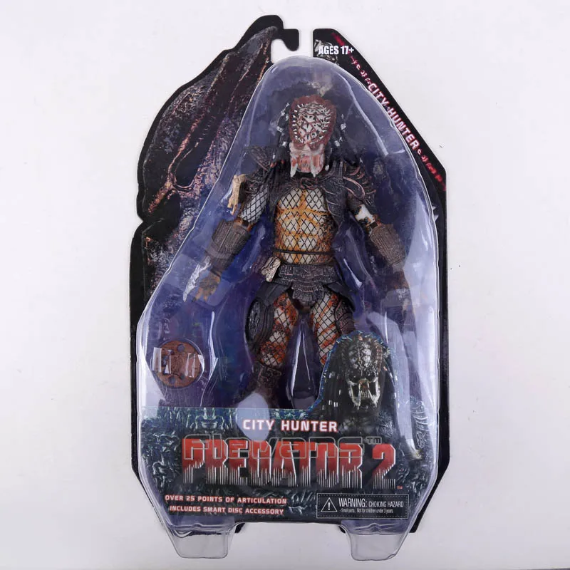 NECA Хищник 2 шаман Хищник/Кабан Хищник/город охотник 7 ''фигурка Коллекционная модель игрушки - Цвет: City Hunter