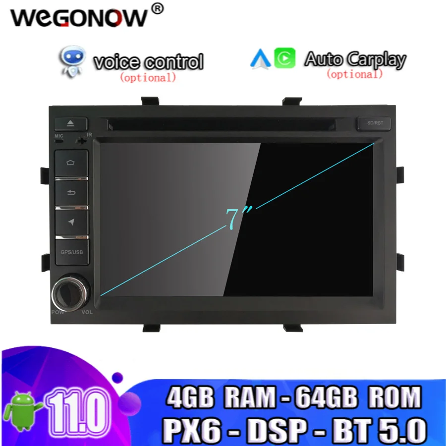 Автомобильный DVD-плеер PX6 DSP IPS Android 2012 64 Гб ПЗУ 4 ОЗУ для Chevrolet Cobalt Spin Onix 2017- Wi-Fi BT5.0 RDS