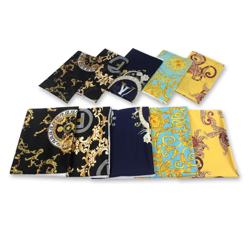 Имитированный шелк, восковые материалы, нигерийский шелк, шифон, ткань, африканская ткань, Анкара, высокое качество, восковые принты, ткань YBG01