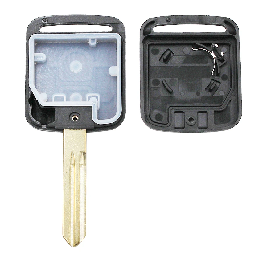 10 шт./лот, 2 кнопки дистанционного управления, умный Автомобильный ключ, чехол, неразрезанное лезвие для Nissan X-Trail Micra K12 Qashqai Navara Almera Cargo Primera
