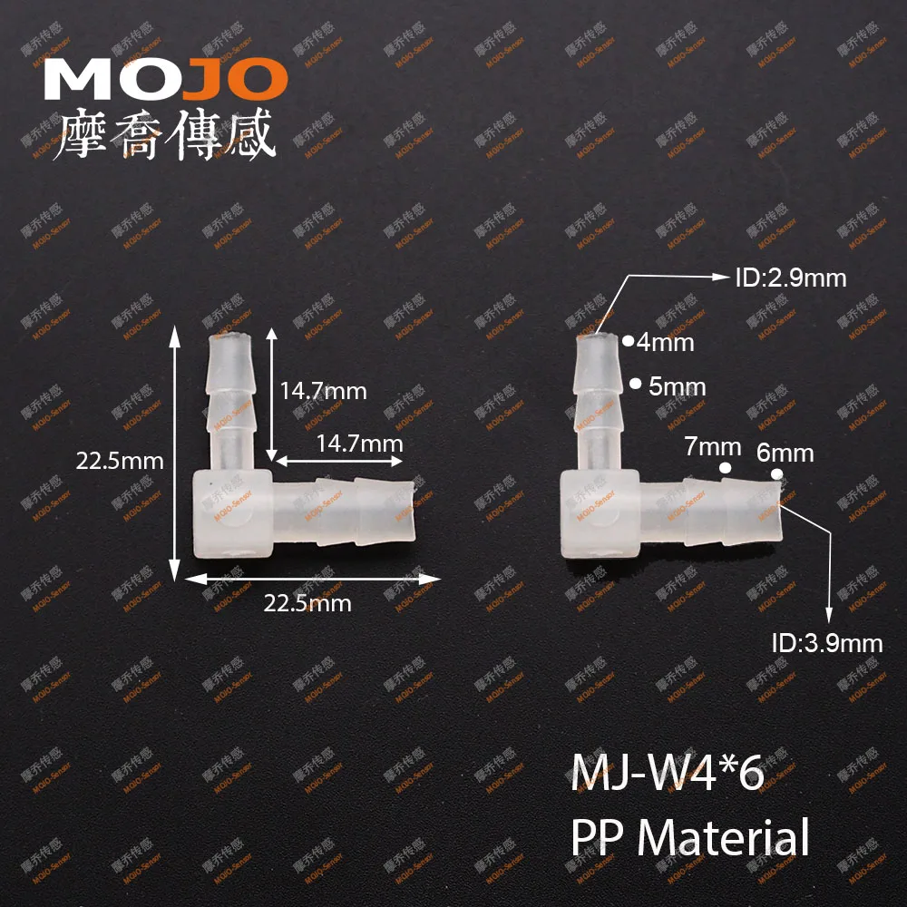 MJ-W4X6 100 штук локоть снижение воды фитинг
