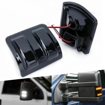 

LED flashing light smoked side mirror for car, 2 pcs., indicator light for Ford F250 F350 F450 F550 Super Duty, lights LED car