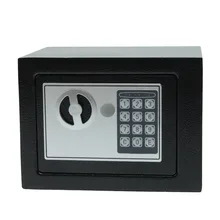 Coffre fort numérique, mini caisse domestique de sécurité, pour argent bijoux ou documents, avec clé