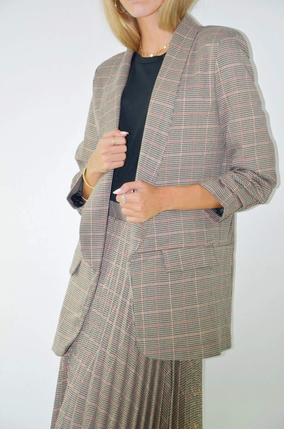 GREYMODA CHAQUETA MUJER AMERICANA pratincipe DE GALES