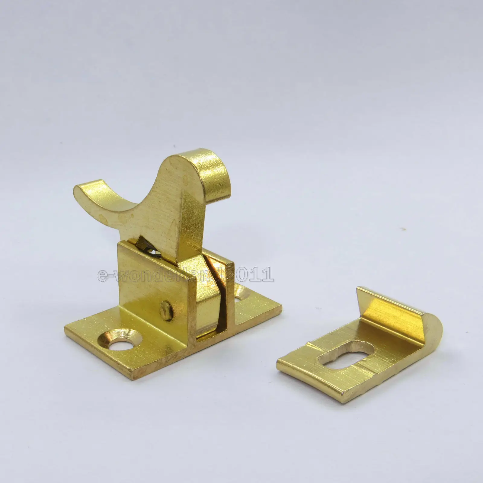 5 Set Brass Window Catch/Extra Heavy Duty Elbow Latch Cabinet Door,with Screws