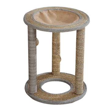 

Cat Scratch Board Sisal Small Family Cat Cat Climbing Aircraft Platform, Scratching Column Cat Litter Cat Jump Bamboo Board Cat