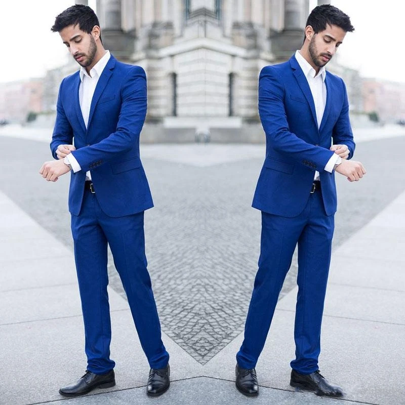 Royal Blue Coat Pant Men Suit Made According To Your Body Measurements