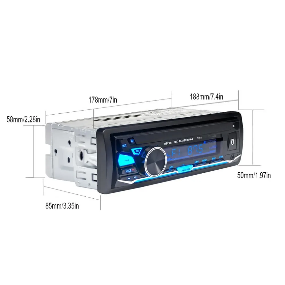 12V Универсальный беспроводной Автомобильный MP3-плеер беспроводной музыкальный Радио Mp3 карта Машина 7003 цветная версия