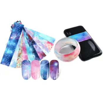 

10pcs Starry Star Paper Stuff Epoxy Resin Jewelry Fillings DIY Nail Art Decor Stickers Phone Case Craft Marble Star Material