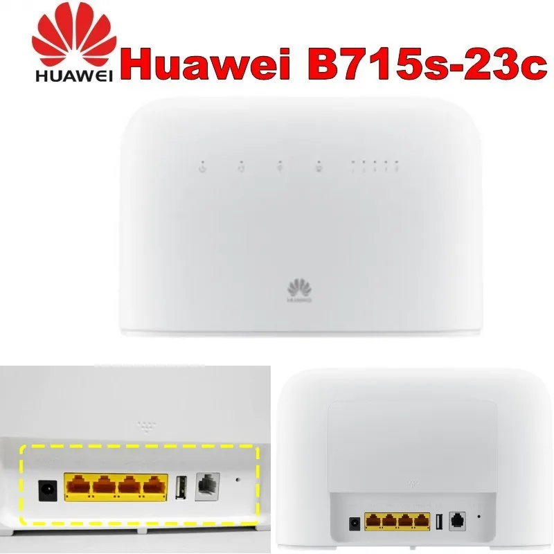 30 шт./лот DHL разблокирована huawei B715s-23c LTE Cat9 450 Мбит/с 4 аппарат не привязан к оператору сотовой связи Band 1/3/7/8/20/28/32/38 Wi-Fi CPE VOIP B715 фрезерный станок