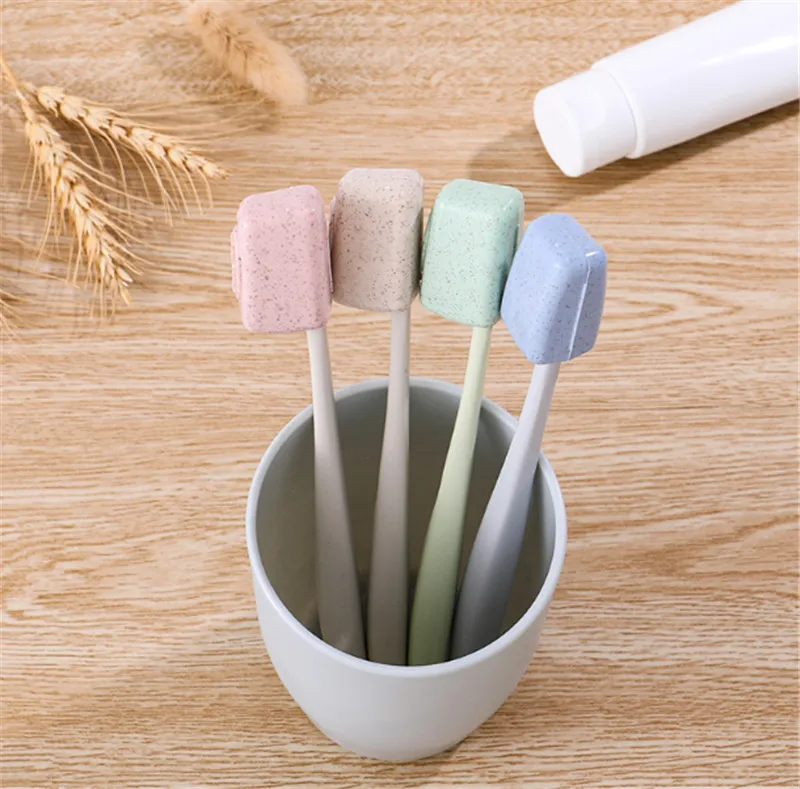 PORTABLE TOOTHBRUSH HOLDER COVER TRAVEL CASE BRUSH CAMPING HIKING 4PCS TOOTH