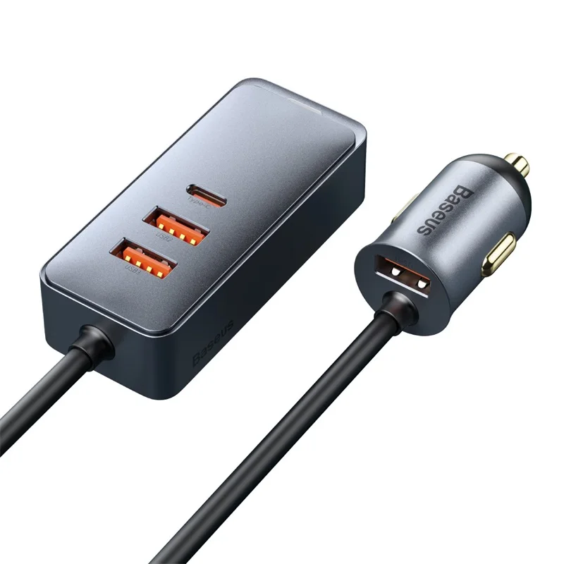 Baseus-cargador USB portátil para coche, dispositivo de carga rápida QC 120  PD 3,0, 3,0 W, para iPhone 12, Samsung tipo C - ESPACIO DIGITAL