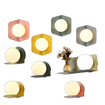 

Nordic Creative Simple Modern LED wall lamp Round wall light for stairway project hotel living room bedrrom