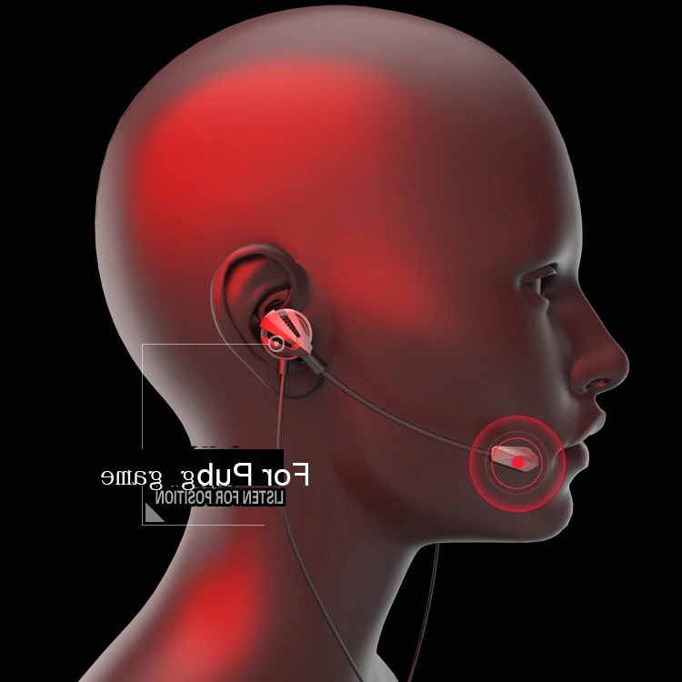 Subwoofer gaming headset 1.2m Wired Earphone Gaming Earbuds In-Ear Earphones With Bendable Mic Stereo For Phone PS4 Xbox Switch (16)