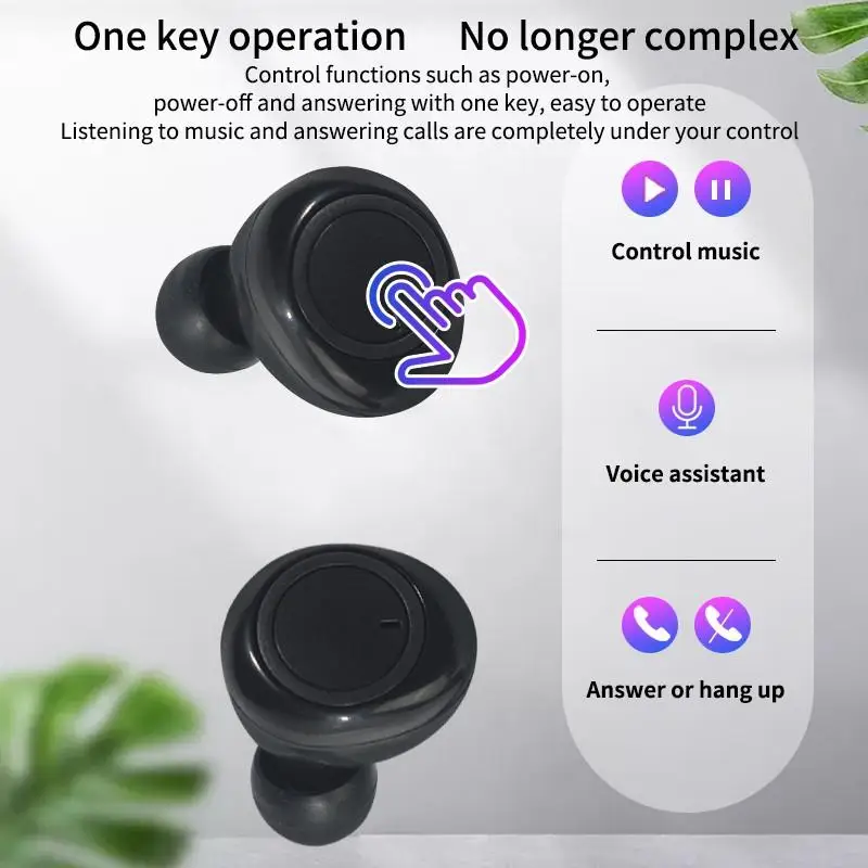 TW19 TWS Jerry Solution Bluetooth earphone 5 0 Digital Display Touch Bluetooth Headset audifonos bluetooth earbuds fone de ouvid