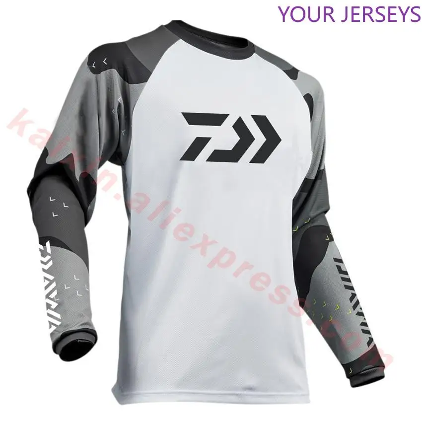 

2020 Daiwa Performance Fishing Shirt Men UPF 50 UV Sun Protection Long Sleeve Quick Dry Mesh Cooling Rash Guard Clothes