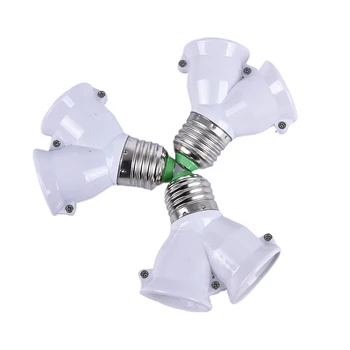 

1Pcs E27 To Dual E27 Lamp Holder Converter Socket Conversion Light Bulb Base