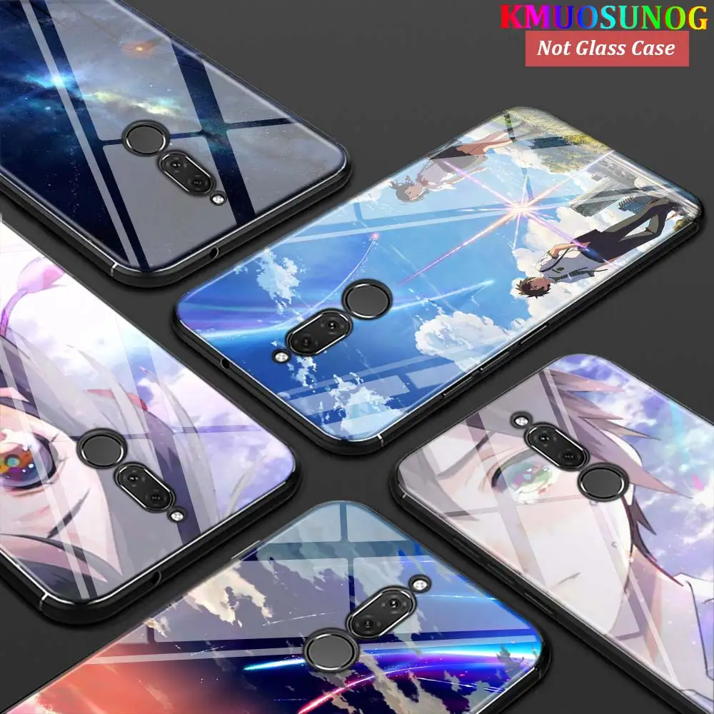 Блестящий черный чехол для телефона с вашим именем Huawei Mate 30 20 20X(5G) 10 Lite Y9 Y7 Y6 Y5 Pro Prime