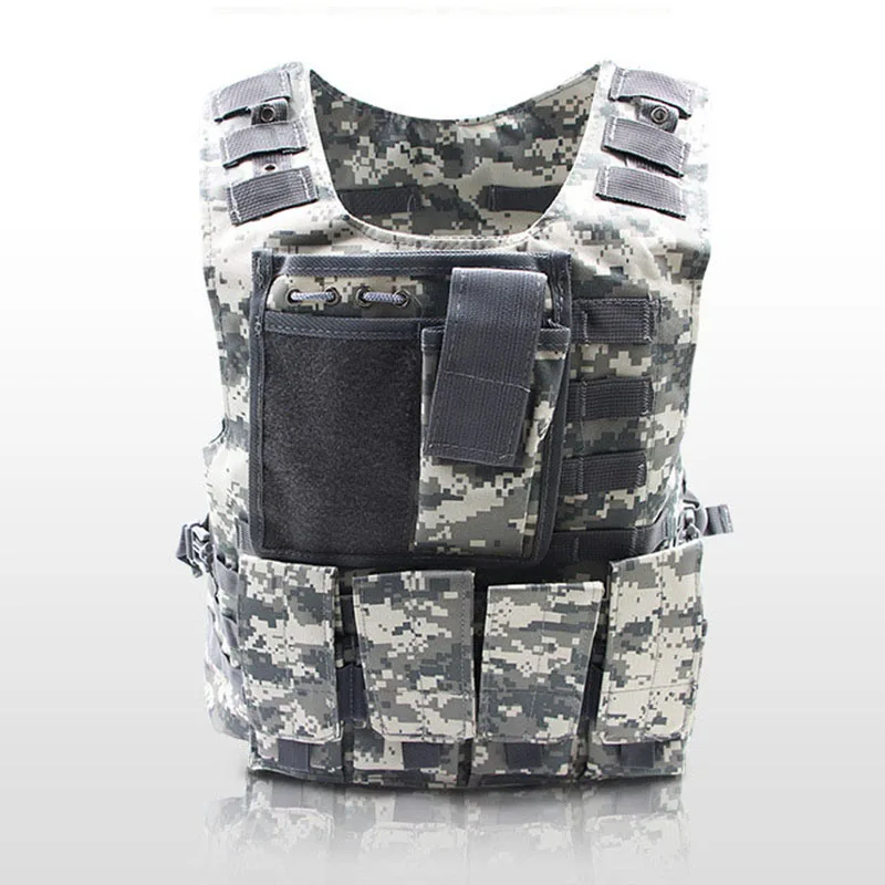 Открытый Molle страйкбол боевой тактический жилет штурмовая пластина Перевозчик защитный жилет камуфляж Военная охота обучение CS жилет