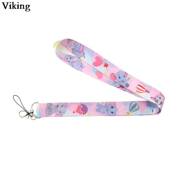 

20pcs/set Elephant Lanyard For keys Cute Phone Holder ID Card Neck Strap Keychains USB Badge Holder Hang Rope Lanyards G0288