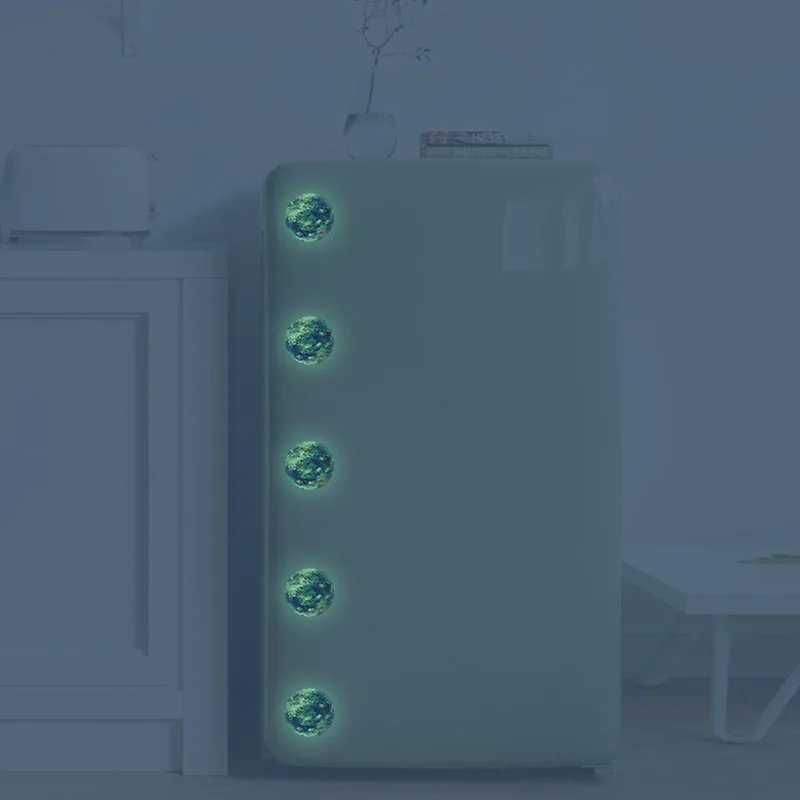 Luminous 3D Earth Glow-in-the-Dark Wall Sticker for Kids' Room and Home Decor