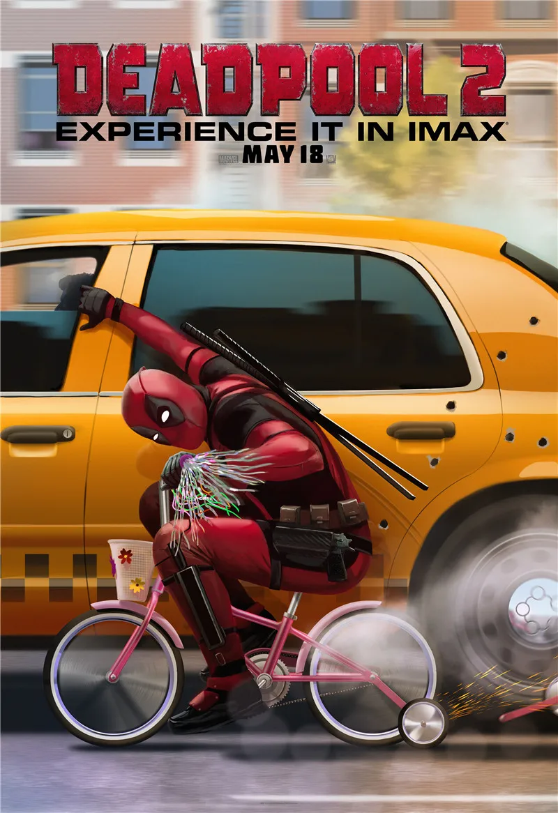 

60x90cm Deadpool 2 Silk Movie Posters Canvas Paintings By numbers Wall Art Prints and Pictures for Kids Teens Living/Study Room