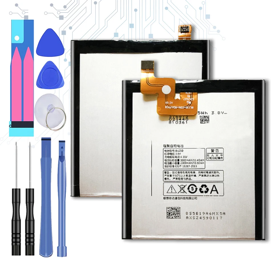Сменный аккумулятор для Lenovo Vibe Z2 BV230 3000 мАч BL230 внутренние аксессуары с Трек