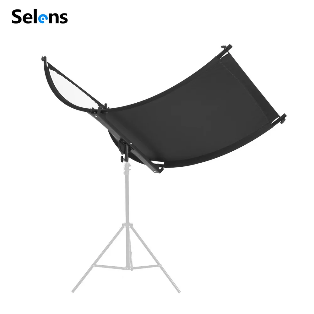 Selens Curved Light Studio U-tipo Reflector 60x180cm Tela Reflexiva Luz Dobrável para Fotografia Retrato Acessórios
