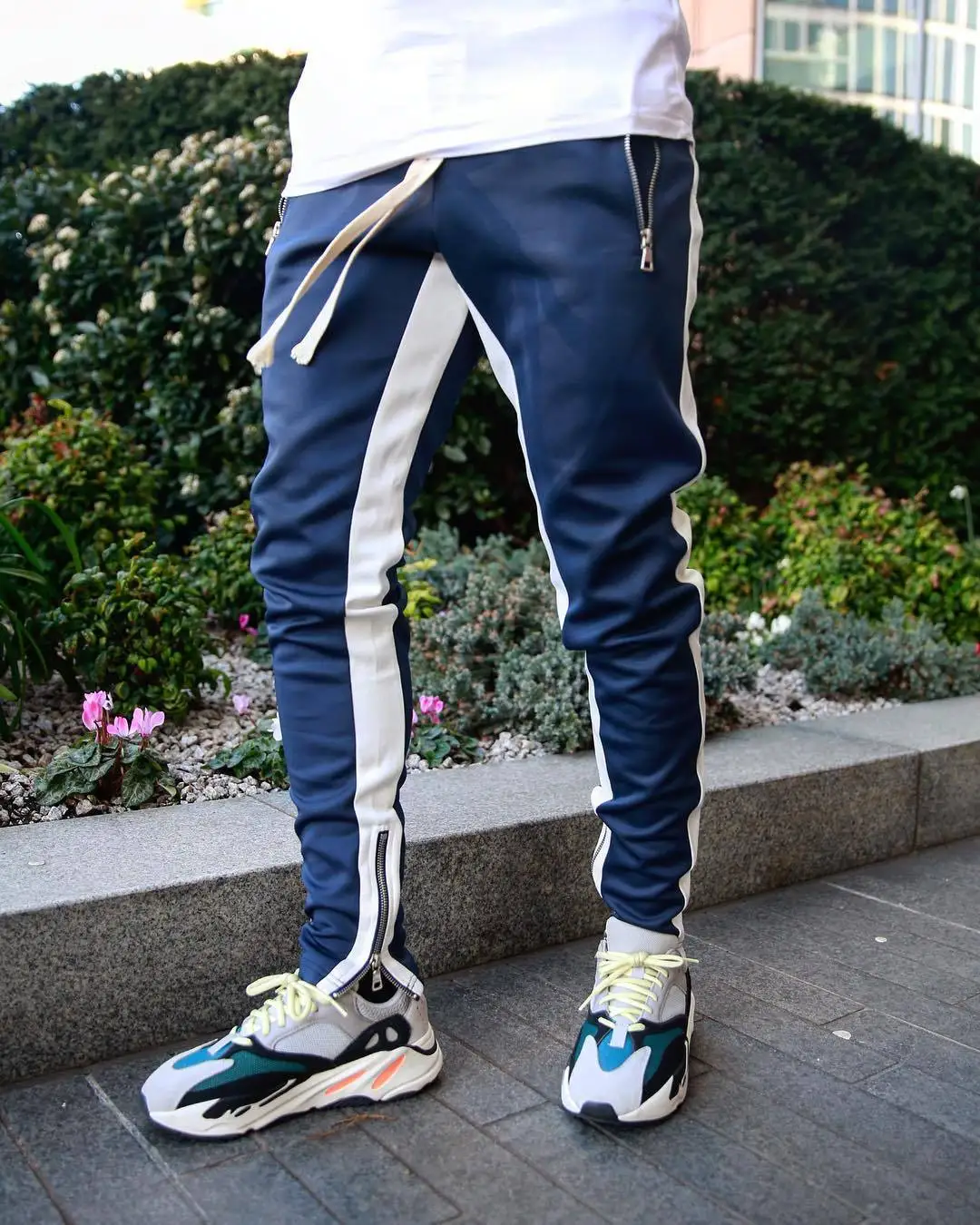 Mens Joggers Casual Pants Fitness Men Sportswear Tracksuit Bottoms Skinny Sweatpants Trousers Black Gyms Jogger Track Pants