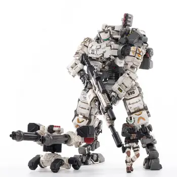 

(2PCS/Set)JOYTOY 1/25 Scale Action Robot STEEL BONE White Color Heavy Firepower Mecha Collection Model Toys Christmas Present