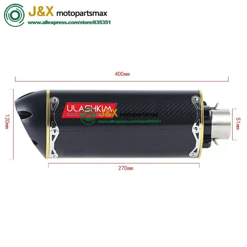 Полная выхлопная система мотоцикла Escape slip on для yamaha YZF R15 MT15 MT-15 2008- средняя труба глушителя DB-Killer