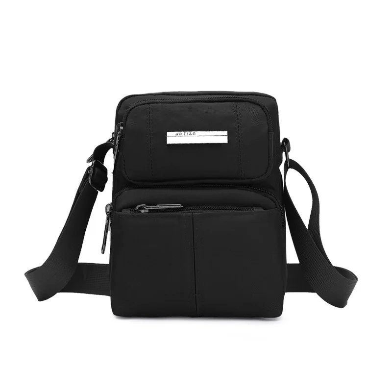 

Simple Casual Wear-Resistant Waterproof Nylon Bag Men Large-Volume Fashion Messenger Bag