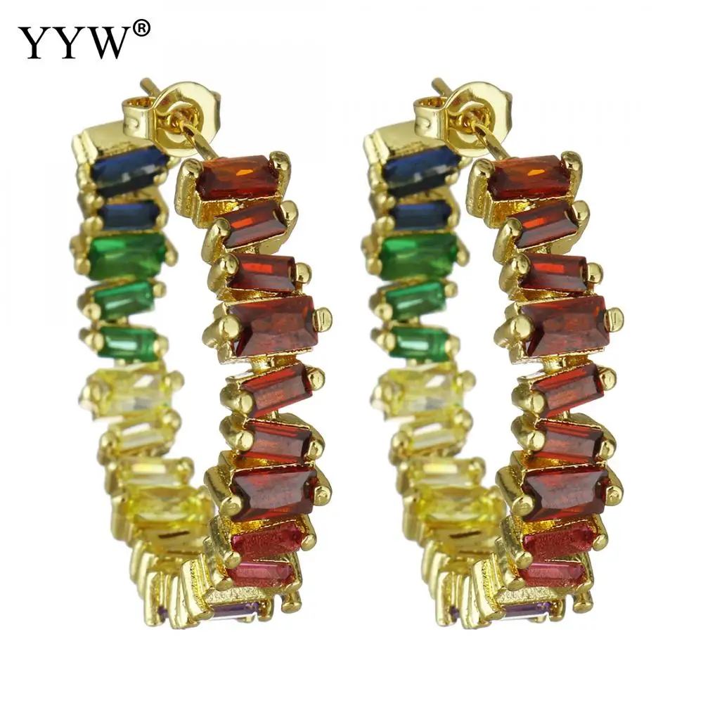 YYW преувеличенный кубический цирконий круглые серьги-гвоздики для женщин большие капли золотые вечерние женские серьги букле D'Oreille Femme