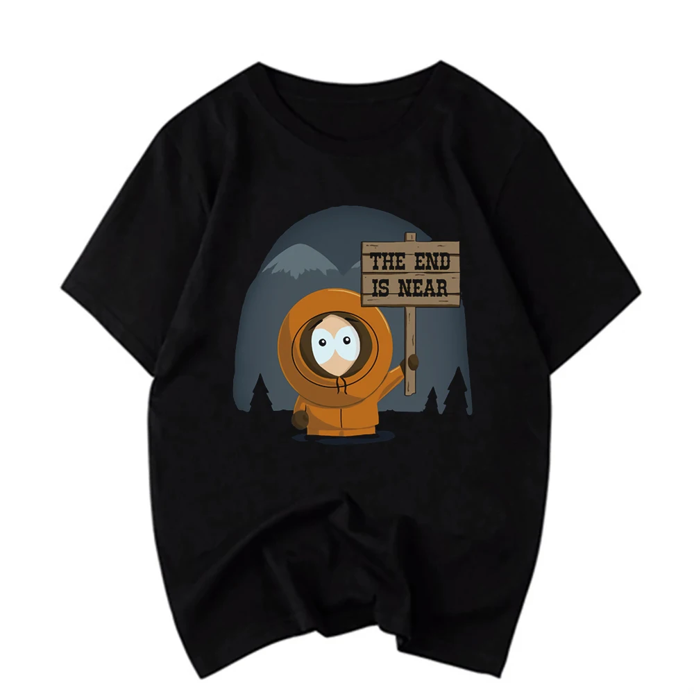 

Men'S South Park The End Is Near Black T Shirt Cotton Cool Casual T Shirt Men Unisex Fashion Tshirt
